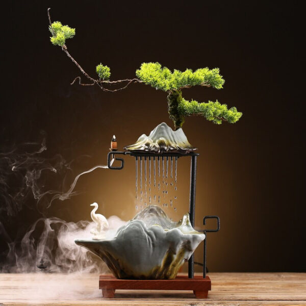 Fontaine japonaise élégante pour jardin - vue 2