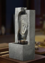 Décoration zen avec fontaine Bouddha en résine