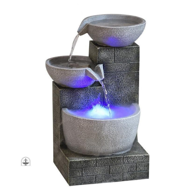 Ambiance tranquille avec fontaine vapeur LED pour la maison