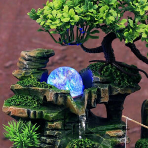 Fontaine de jardin zen, élément décoratif pour espace extérieur
