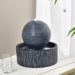 Fontaine zen boule décorative pour ambiance relaxante