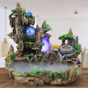 Fontaine zen cascade décorative pour ambiance relaxante