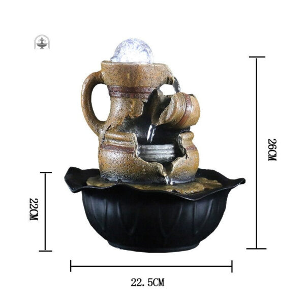 Accessoire de relaxation, fontaine zen décorative
