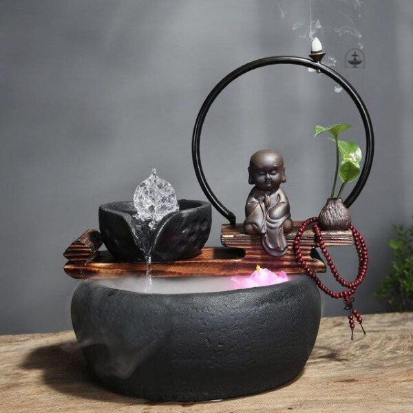 Fontaine d'eau pour atmosphère tranquille