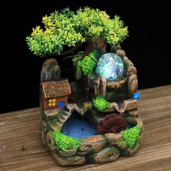 Décoration intérieure avec fontaine zen apaisante