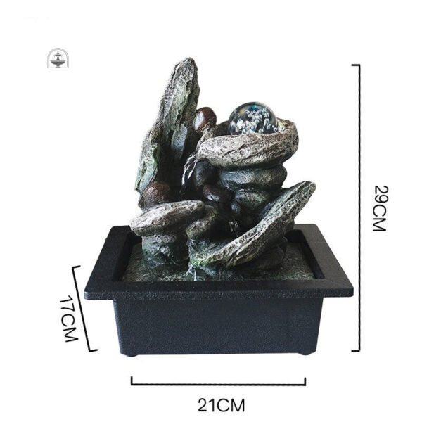 Fontaine décorative en pierre pour jardin zen
