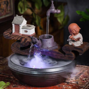 Fontaine zen habitat décorative pour relaxation intérieure
