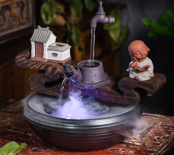 Fontaine zen habitat décorative pour relaxation intérieure