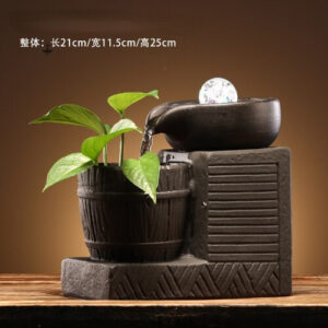 Fontaine d'eau pour jardin, design apaisant