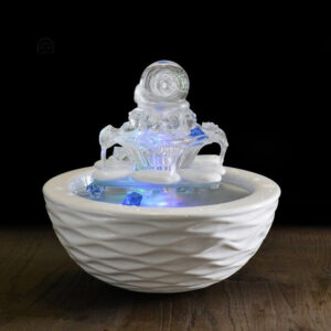 Fontaine décorative en verre pour intérieur relaxant