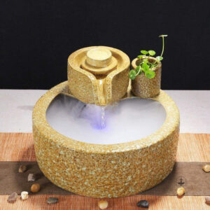 Fontaine à eau style zen, élément de décoration apaisant