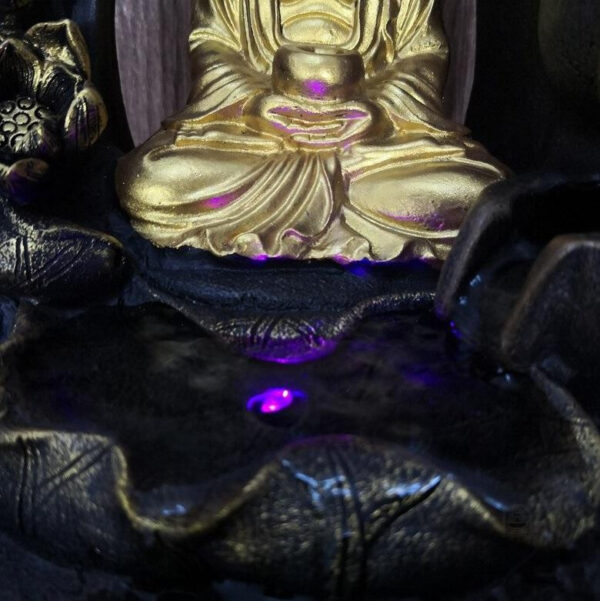 Fontaine d'intérieur Bouddha avec cascade d'eau
