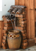 Fontaine extérieure moderne, ajout esthétique pour le jardin
