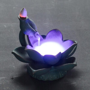 Fontaine à encens avec éclairage LED relaxant