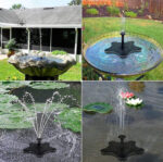 Fontaine de jardin moderne avec système solaire innovant
