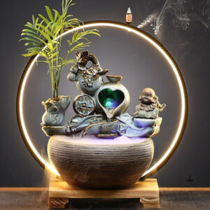 Élégante fontaine japonaise pour jardin zen