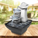 Élégante fontaine japonaise pour espaces extérieurs