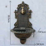 Accessoire extérieur : fontaine murale en fonte