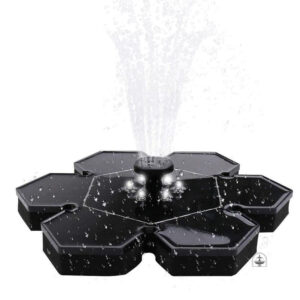 Fontaine solaire design pour jardin moderne