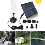Fontaine solaire mobile pour jardin