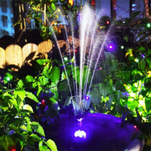 Élément aquatique solaire pour jardin