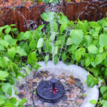 Fontaine de bassin à fonctionnement solaire