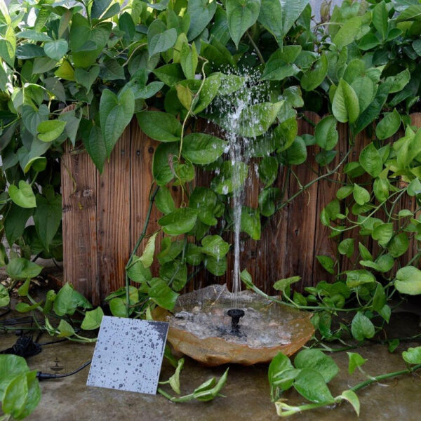 Système de fontaine écologique pour mare en extérieur