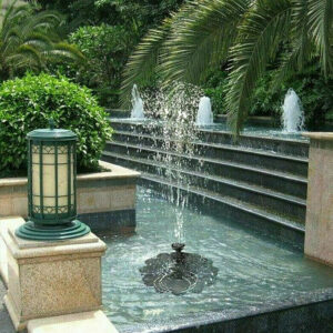 Fontaine solaire sans fil pour un jardin zen et apaisant