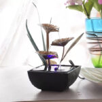 Fontaine zen décorative en style apaisant pour intérieur