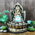 Fontaine décorative avec Ganesh, symbole de prospérité