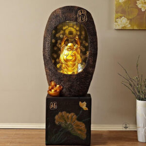 Fountain Bouddha décorative, grande taille en résine