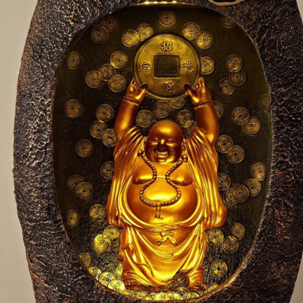 Fontaine zen Bouddha avec effet d'eau apaisant