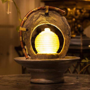 Lampe fontaine zen décorative pour un intérieur apaisant