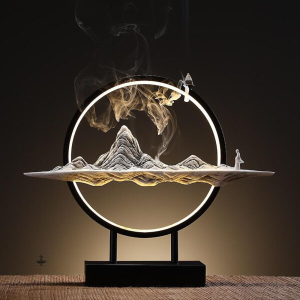 Montagne brûleur d'encens élégant pour ambiance relaxante