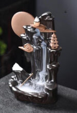 Décoration zen de montagne pour diffuseur d'encens relaxant