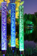 Décoration moderne à bulles illuminées