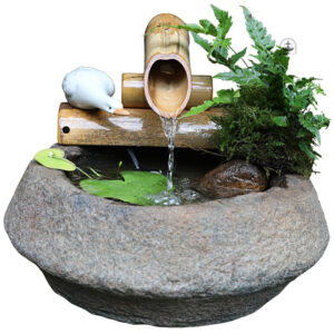 Petite Fontaine d'Intérieur en Bambou