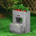 Petite fontaine de jardin moderne en design épuré