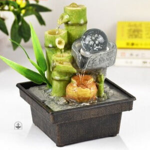 Fontaine en bambou, style japonais, ajout zen pour jardin