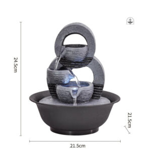 Fontaine japonaise élégante pour ambiance apaisante