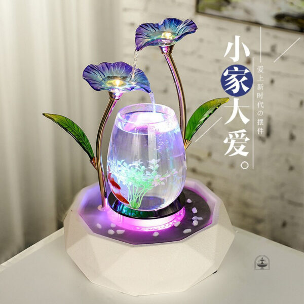 Fontaine décorative lumineuse pour intérieur