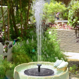 Petite fontaine solaire pour jardin extérieur