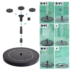 Décoration de jardin : fontaine extérieure à énergie solaire