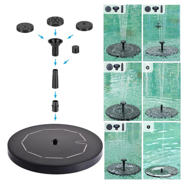 Décoration de jardin : fontaine extérieure à énergie solaire