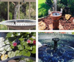 Petite fontaine solaire pour jardin