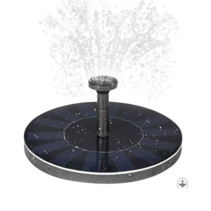 Accessoire de jardin : fontaine solaire compacte