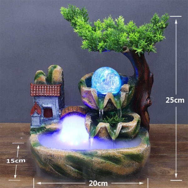 Fontaine lumineuse avec éclairage LED intégré