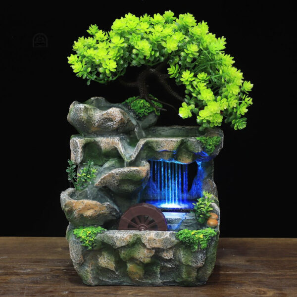Design élégant de fontaine lumineuse pour maison