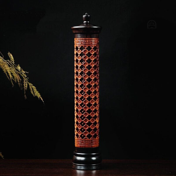 Fontaine à encens en bois, design vertical élégant