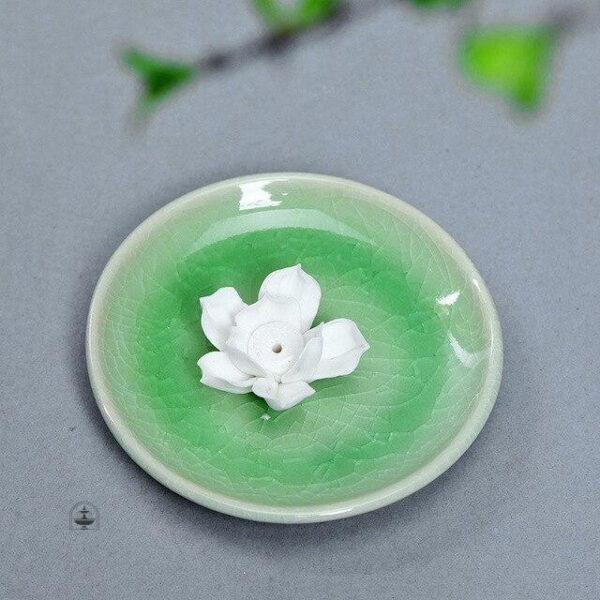 Porte encens lotus, accessoire pour rituels spirituels